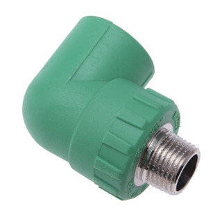 伟星 绿色环保PPR25 6分配件 管材管件 PPR水管配件水暖管件 外丝弯头25/6分*1/2 绿色（5个/袋）