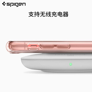SPIGEN 苹果XR手机壳 iphone XR保护套 新款硅胶潮牌韩国进口透明全包气囊防摔保护手机壳 粉色