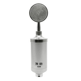 爱奇艺i71 E30电容麦克风话筒手机K歌小奶瓶主播直播电脑台式录音唱歌 银色
