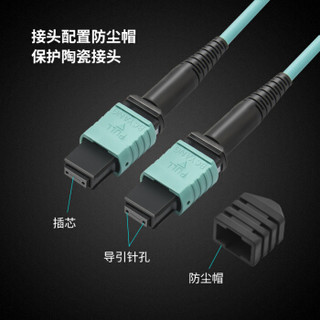 博扬（BOYANG）BY-12*MPO-20m 12芯MPO-MPO光纤跳线 20米万兆多模网线 40G光模块用集束光纤线