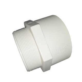 语塑 PVC给水管材管件 外螺直接DN110 工程款GS1509  10只装CCJC