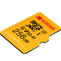 Kodak 柯达 内存卡256GB TF(MicroSD)存储卡U3 A1 V30极速版读速100MB/s行车记录仪相机单反储存卡监控tf卡