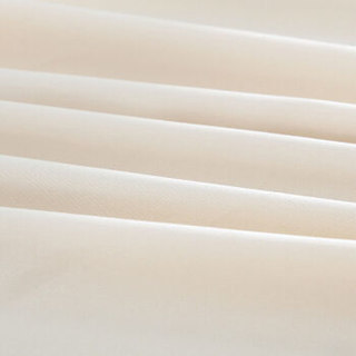 源生活 床笠单件纯棉床垫纯色保护套 米黄色 1.8米床(180*200)