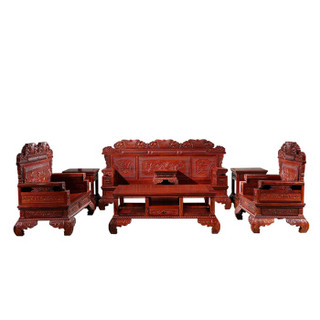 粤顺中式沙发红檀木沙发123组合古典家具沙发实木HT17