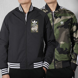 adidas 阿迪达斯 男子 三叶草系列 REV JACKET 运动 双面穿 夹克 DX4219 L码