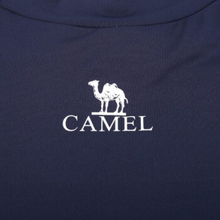 骆驼（CAMEL）运动长袖紧身衣健身服男款健美快干透气跑步训练上衣 A7W2V3103 深藏蓝 XXL