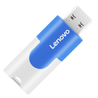 联想（Lenovo）16GB U盘 多彩系列 清新蓝 滑盖设计 时尚便携