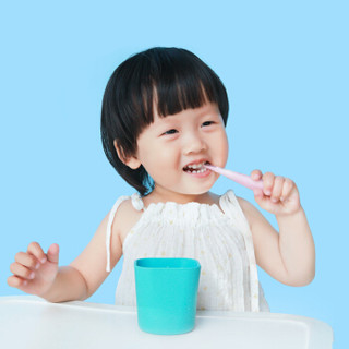 考拉妈妈（kolamama）婴儿牙刷儿童硅胶训练软毛牙刷8月以上1/2/3岁 双支装