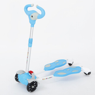 Babyjoey TS-N7 可拆卸带闪光可调档儿童滑板车 宝石蓝 