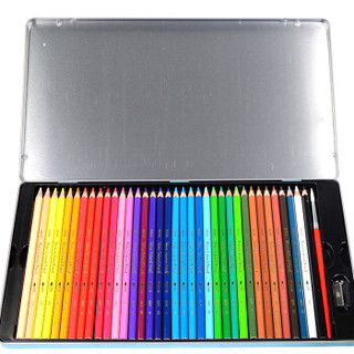 SAKURA 樱花 24色水溶性彩色铅笔铁盒套装