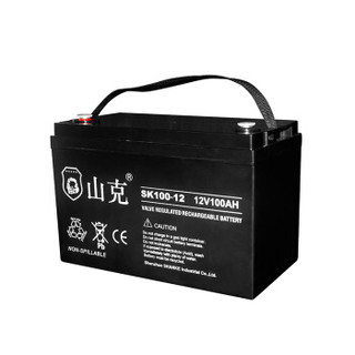 山克UPS蓄电池SK100-12 12V100AH铅酸免维护蓄电池 UPS电源专用外接电瓶12V