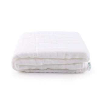 全棉时代（PurCotton）800-000278-01 全棉时代盒装白色纯棉水洗纱布浴巾 95x95cm