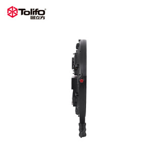 图立方(Tolifo)R-S60B摄影灯led补光灯单反摄像机影视灯外拍人像采访直播电影专业led柔光灯平板摄像灯圆饼灯