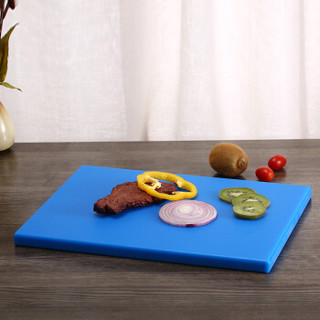 PE方形塑料切菜板 蓝色塑料 菜板 菜墩 肉墩 切菜墩 剁骨头板砧板 40*60*2.0cm