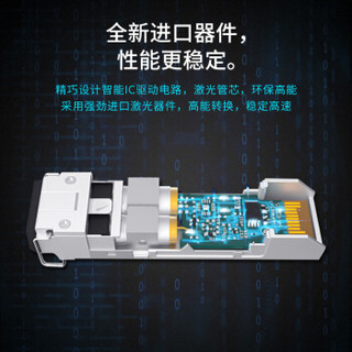 博扬 BY-SFP-2.5GS-80km SFP光纤模块LC接口 2.5G千兆单模双纤1550波长80km 兼容华为H3C思科