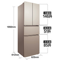 TCL BCD-282KR50 法式多门冰箱