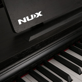 Nux智能电子钢琴88键重锤数码钢琴成年人儿童家用演出电子琴 WK-400 棕色