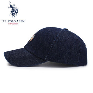 us polo assn 保罗帽子男女棒球帽户外纯棉运动帽四季通用鸭舌帽礼盒装 牛仔蓝