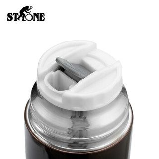 STONE STY128R 304不锈钢保温杯 350ml 棕色  