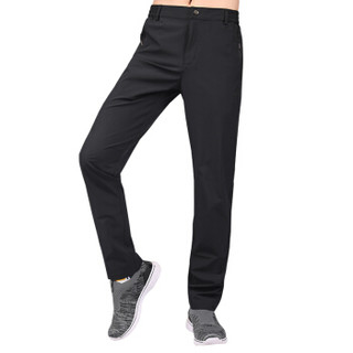 TECTOP 探拓 速干裤 男女户外耐磨弹力长裤 可穿腰带 80941 男款 黑色 S