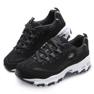 SKECHERS 斯凯奇 D'lites熊猫款 厚底时尚休闲鞋 11930 BLK 黑色 38