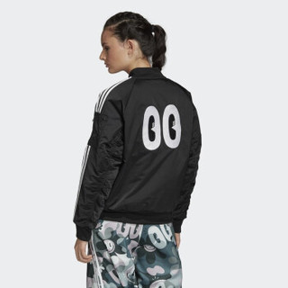 阿迪达斯 ADIDAS 三叶草 女子 三叶草系列 BOMBER JACKET 运动 棉服 DV2666 32码