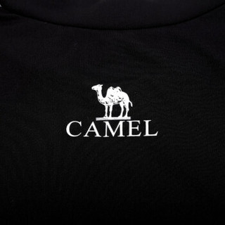 骆驼（CAMEL）运动长袖紧身衣健身服男款健美快干透气跑步训练上衣 A7W2V3103 黑色 XXL