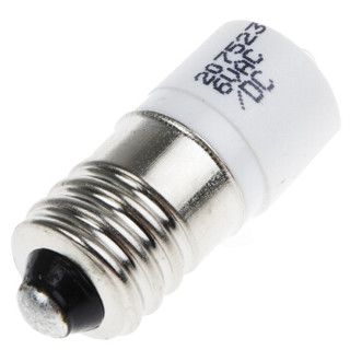 欧时RS ProLED指示灯信号灯207523白色E10灯泡单芯片