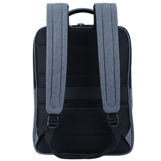 法国乐上(LEXON) 双肩包电脑包14/15.6英寸男士笔记本包商务背包双隔层 灰蓝色（厂家直发）