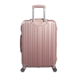 AMERICAN 男女商务静音飞机轮行李箱大容量可扩展 28英寸TSA密码锁旅行箱79B玫瑰粉