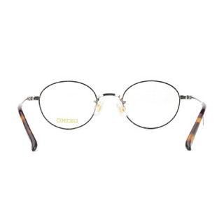SEIKO精工 眼镜框男女款全框钛+板材复古眼镜架近视配镜光学镜架H03091 C163 48mm 玳瑁+中灰色