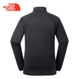 THE NORTH FACE 北面 男款 半拉链长袖内衣-M Expedition L/S Zip Neck KX7（黑色） S