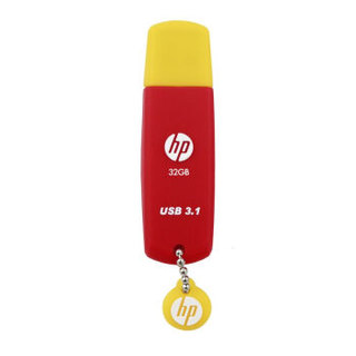 惠普（HP）32GB USB3.1 U盘 X788W 抗震防尘 防掉盖设计 高速传输红色U盘