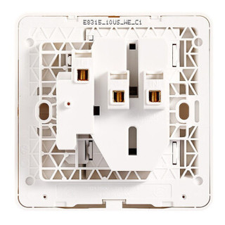 施耐德电气（Schneider Electric）开关插座 插座面板 10A五孔插座带双控开关 一开五孔 绎尚系列 年轮褐色