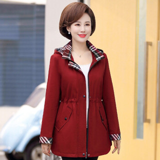 尚格帛 春季新品女装短外套女韩版时尚夹克风衣修身显瘦长袖外套 MMYT1022GB 藏青色 XL