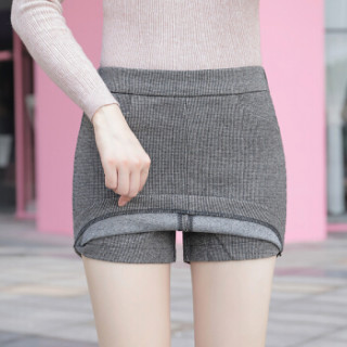 女士短裤】凡淑 2019春季新品女装外穿大码胖mm显瘦修身高腰前裙后裤