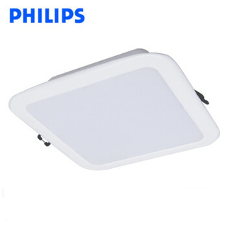 飞利浦PHILIPS 明皓超薄筒灯 方形DN003B/LED6/CW 7W白光 开孔100*100mm 6只装