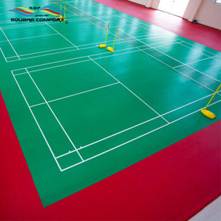 星加坊 星加坊羽毛球运动地胶室内乒乓球篮球场健身房防滑pvc塑胶地板地垫红布4.5