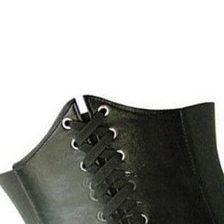 MAXVIVI 女士腰带 韩版鞋带铆钉宽腰封 WPD843297 黑色