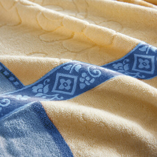 思侬家纺毛巾被纯棉 成人全棉单人空调毯子毛巾毯盖毯被子 加厚双人毛毯床单加厚 蓝色 180X220cm