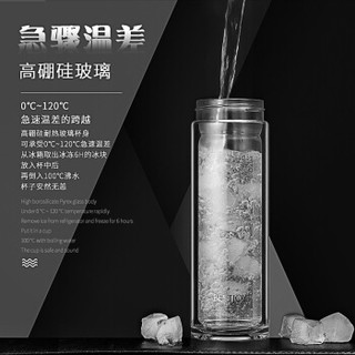 Bestjoy 富光拾喜 FGBE02-350 高硼硅玻璃杯 350ml 沉稳黑