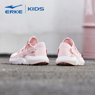 鸿星尔克（ERKE）童鞋男童运动鞋儿童运动鞋中大童绑带舒适透气慢跑鞋 64119202030 粉红 37码