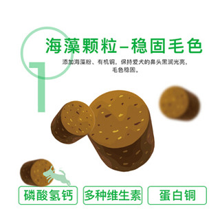 发育宝-S 宠物犬专用乐食趣双护颗粒海藻卵磷脂300g 双效美毛护肤黑鼻头黑毛犬用泰迪拉布拉多双拼软零食TD2