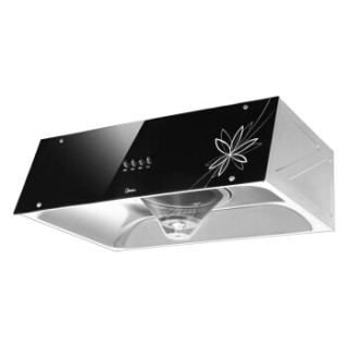美的(midea)中式抽油烟机cxw-160-ds08 性价比之选 黑晶玻璃面板 快吸