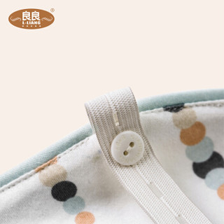 良良(liangliang)婴儿枕巾雨沫四季棉质透气吸汗条纹绑带宝宝儿童枕头套47*44cm