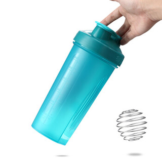 BlenderBottle 蛋白粉摇摇杯户外运动水杯带搅拌球 碧蓝色约800ML