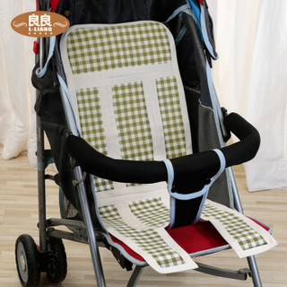 良良(liangliang)婴儿推车凉席苎麻儿童夏季童车座椅凉席垫绿83*30cm