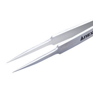 安力士牌(ANEX)进口精密不锈钢尖头直嘴镊子No.204元器件夹持 极尖细型115mm