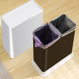 (klm) 北欧按压式垃圾桶家用客厅卧室厨房卫生间创意大号纸篓带盖垃圾