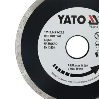 易尔拓（YATO）YT-6013 金刚石切片 线速度80m/s